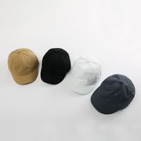 New Korean Vintage Short Brim Solid Color Baseball Hat Wholesale Nihaojewelry main image 2