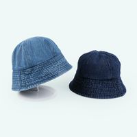New Korean Denim Solid Color Cowboy Fisherman Hat Wholesale Nihaojewelry main image 5