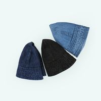 New Korean Denim Solid Color Cowboy Fisherman Hat Wholesale Nihaojewelry main image 4