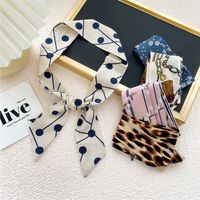 Fashion Contrast Color Polka Dots Small Silk Scarf Wholesale Nihaojewelry main image 2