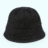 New Korean Denim Solid Color Cowboy Fisherman Hat Wholesale Nihaojewelry sku image 3