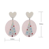 Christmas Geometric Color Printing Snowflake Acrylic Earrings Wholesale Nihaojewelry main image 6