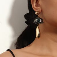 Europäische Und Amerikanische Mode Retro Bohemian Übertriebene Perlen Ohrringe Persönlichkeit Einfache Kreative Übertriebene Augen Lange Ohrringe main image 2