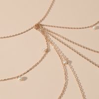 Simple Korea Retro Multilayer Tassel Geometric Pearl Waist Chain Wholesale Nihaojewelry main image 3