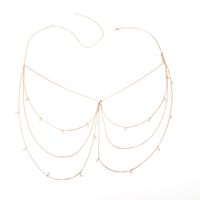 Simple Korea Retro Multilayer Tassel Geometric Pearl Waist Chain Wholesale Nihaojewelry main image 5