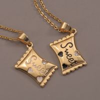 Sweet Simple European And American Fashion Jewelry Copper Plated Real Gold Drop Oil Candy Pendant Retro Personality All Match Necklace For Women main image 5