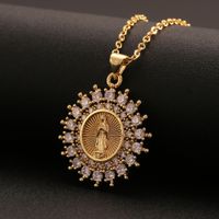 Christian Catholic Virgin Mary Pendant Necklace Wholesale Nihaojewelry main image 4