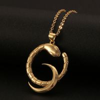 Fashion Star And Moon Cobra Pendant Copper Necklace Wholesale Nihaojewelry main image 3