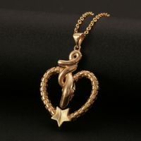 Fashion Star And Moon Cobra Pendant Copper Necklace Wholesale Nihaojewelry main image 4