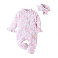 New Baby Fashion Full Print Long-sleeved Romper One-piece Suit Hot Sale sku image 1