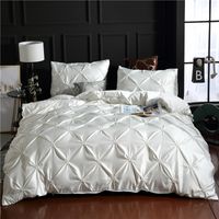 Softest 3 Piece Set  Washed Silk Bed Comforter Duvet Cover Pillowcase Twin / Queen / King Nhsp134580 sku image 1