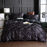 Softest 3 Piece Set  Washed Silk Bed Comforter Duvet Cover Pillowcase Twin / Queen / King Nhsp134580 sku image 3