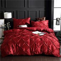 Softest 3 Piece Set  Washed Silk Bed Comforter Duvet Cover Pillowcase Twin / Queen / King Nhsp134580 sku image 4