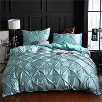 Softest 3 Piece Set  Washed Silk Bed Comforter Duvet Cover Pillowcase Twin / Queen / King Nhsp134580 sku image 6
