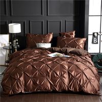 Softest 3 Piece Set  Washed Silk Bed Comforter Duvet Cover Pillowcase Twin / Queen / King Nhsp134580 sku image 7