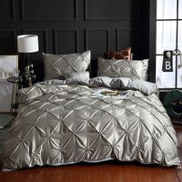 Softest 3 Piece Set  Washed Silk Bed Comforter Duvet Cover Pillowcase Twin / Queen / King Nhsp134580 sku image 16