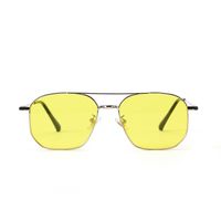 Simple Fashion Metal Double Beam Solid Color Sunglasses Wholesale Nihaojewelry main image 5