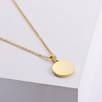 Shell 18K Gold Plated Simple Style Letter Shell Pendant Necklace main image 4