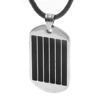 Stainless Steel Striped Square Necklace Wholesale Nihaojewelry main image 6