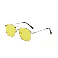 Simple Fashion Metal Double Beam Solid Color Sunglasses Wholesale Nihaojewelry sku image 1