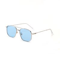 Simple Fashion Metal Double Beam Solid Color Sunglasses Wholesale Nihaojewelry sku image 6