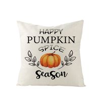Thanksgiving Pumpkin Linen Peach Skin Printed Sofa Pillowcase Wholesale Nihaojewelry sku image 2