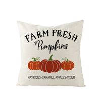 Thanksgiving Pumpkin Linen Peach Skin Printed Sofa Pillowcase Wholesale Nihaojewelry sku image 8