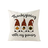 Thanksgiving Pumpkin Linen Peach Skin Printed Sofa Pillowcase Wholesale Nihaojewelry sku image 10