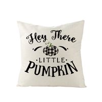 Thanksgiving Pumpkin Linen Peach Skin Printed Sofa Pillowcase Wholesale Nihaojewelry sku image 14