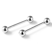 Simple Titanium Steel 1 Pair Earrings Tongue Nails Wholesale Nihaojewelry main image 4