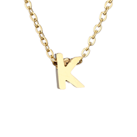 Fashion Letter Stainless Steel Titanium Steel Plating Necklace sku image 26
