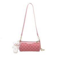 New Fashion Canvas Printing Cylinder Chain Shoulder Bag Wholesale Nihaojewelry main image 3