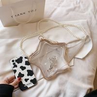 Simple Star-shaped Acrylic Transparent Pearl Chain Shoulder Bag Wholesale Nihaojewelry main image 4