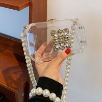Fashion Acrylic Pearl Chain Shoulder Messenger Bag Wholesale Nihaojewelry main image 4