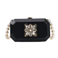 Fashion Acrylic Pearl Chain Shoulder Messenger Bag Wholesale Nihaojewelry main image 6