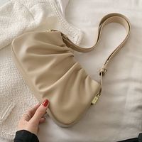 New Trendy Solid Color Underarm Fold Bag Wholesale Nihaojewelry main image 1