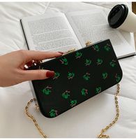 New Fashion Transparent Arcylic Printing One-shoulder Messenger Small Square Clutch Bag Wholesale Nihaojewelry sku image 4