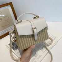 Korean Mini Casual Contrast Color Messenger Box Handbag Wholesale Nihaojewelry sku image 1