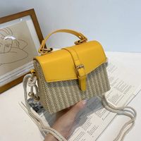 Korean Mini Casual Contrast Color Messenger Box Handbag Wholesale Nihaojewelry sku image 2