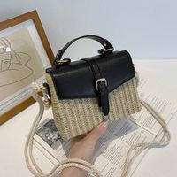 Korean Mini Casual Contrast Color Messenger Box Handbag Wholesale Nihaojewelry sku image 3