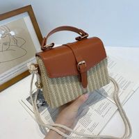 Korean Mini Casual Contrast Color Messenger Box Handbag Wholesale Nihaojewelry sku image 4
