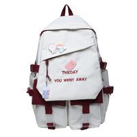 Korean Clashing Color Flip Backpack Wholesale Nihaojewelry sku image 1