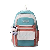Korean Large Capacity Candy Color Embroidery Backpack Wholesale Nihaojewelry sku image 2