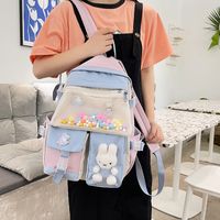 Korean Candy Color Large-capacity Backpack Wholesale Nihaojewelry main image 3