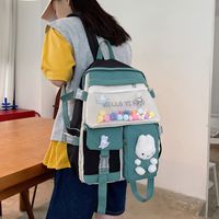 Korean Candy Color Large-capacity Backpack Wholesale Nihaojewelry main image 5