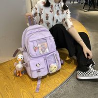 Korean Candy Color Transparent Pocket Backpack Wholesale Nihaojewelry main image 6