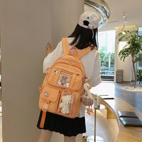 Korean Candy Color Transparent Pocket Backpack Wholesale Nihaojewelry main image 5