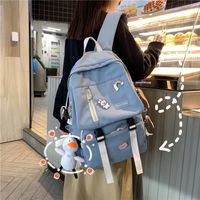 New Korean Contrast Color Large Capacity Backpack Wholesale Nihaojewelry main image 1