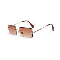 New Square Frameless Sunglasses Vintage Transparent Glasses sku image 3