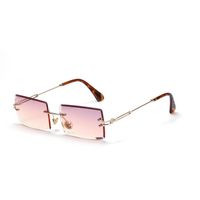 New Square Frameless Sunglasses Vintage Transparent Glasses sku image 10